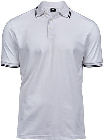 TeeJays Herren Men Stretch Polo Shirt Kurzarm Zweifarbig