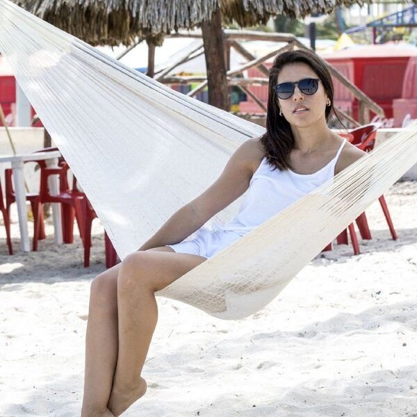 MacaMex Mexikanische Netzhängematte Matrimonial Baumwolle