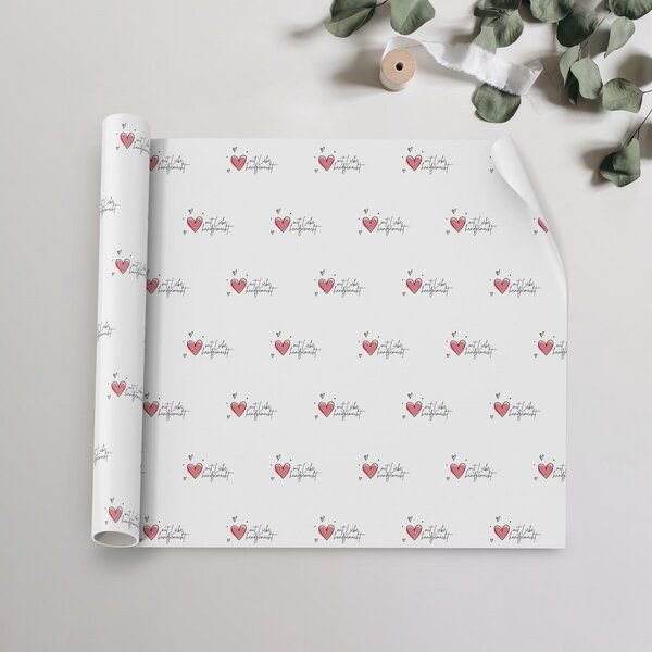 Fines Papeterie 10m Seidenpapier HANDGEMACHT * auf Rolle * Geschenkpapier bedruckt * Packseide