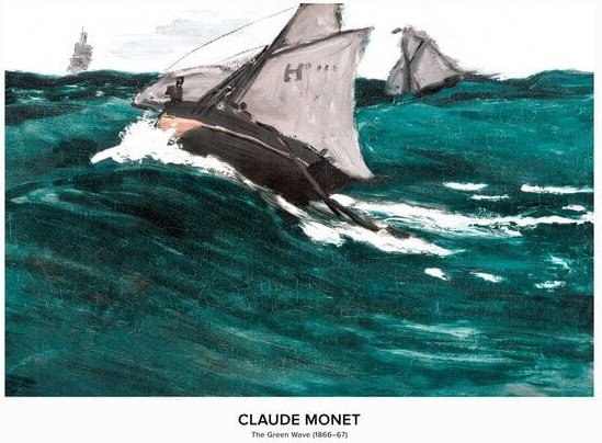 Photocircle Poster / Leinwandbild - Claude Monet: Die Grüne Welle - Ausstellungsposter
