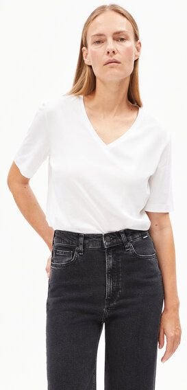 ARMEDANGELS LUALAA V-NECK - Damen T-Shirt aus Bio-Baumwolle