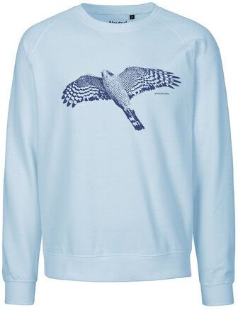 Peaces.bio - handbedruckte Biomode Bio Herren-Sweatshirt Sperber