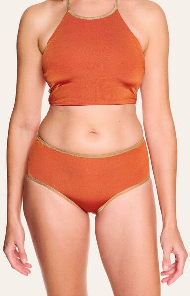 MYMARINI Wendbare Shorts Shine mit Shape-Effect aus ECONYL