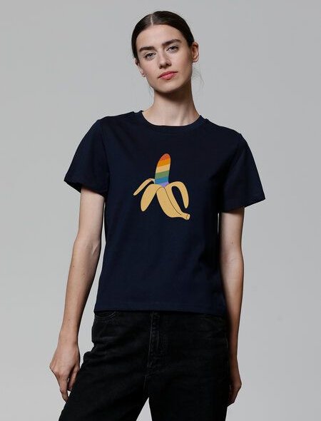 Thumbnail - watapparel T-Shirt Frauen Rainbow Banana