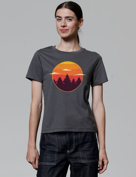 Thumbnail - watapparel T-Shirt Frauen Sunset forest