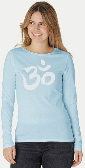 Peaces.bio - handbedruckte Biomode Bio-Damen-Langarmshirt "OM"