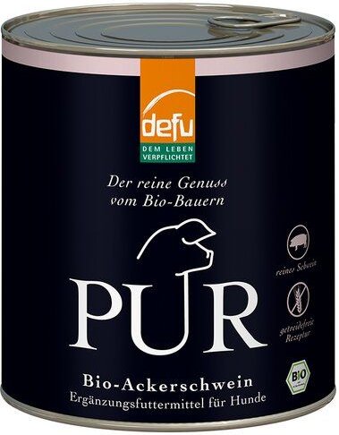 defu Bio Hundefutter PUR Ackerschwein