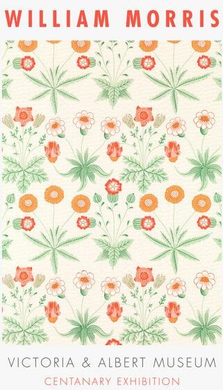 Photocircle Poster / Leinwandbild - William Morris: Ausstellungsposter Centannary Exhibition