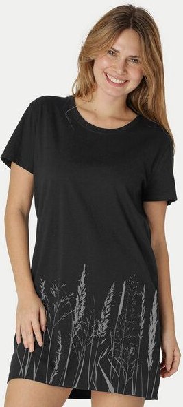 Peaces.bio - handbedruckte Biomode Longshirt Gräservielfalt Damen