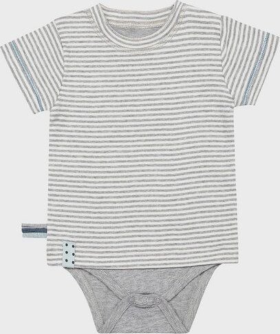 Baby S/S T-shirt Body gestreift 'OrganicEra' aus Bio-Baumwolle