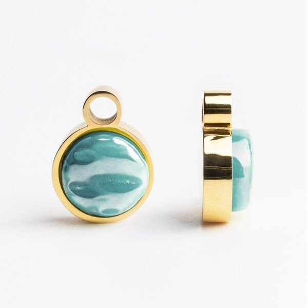 ALEXASCHA Anhänger für Ohrringe | Mix & Match Charms | Gold