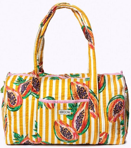 KIKOONI handgefertigte große Baumwolltasche "K. Shopper"