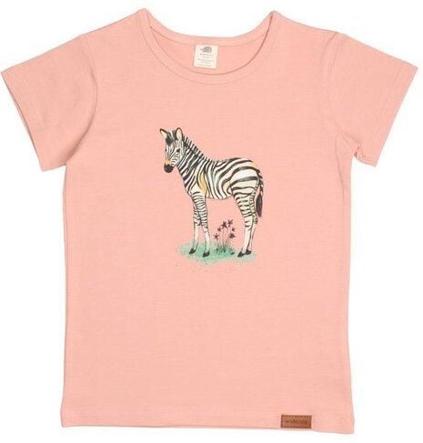 Bio-Baby T-Shirt Rosa Zebra – Walkiddy, 95% Baumwolle, GOTS zertifiziert, umweltfreundlich und allergikerfreundlich, hoh...