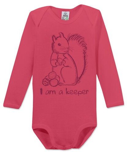 Thumbnail - kippie veganer Langarm Baby Body aus GOTS Bio-Baumwolle – Keeper