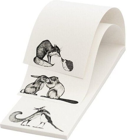 Notizblock 3er-Set »Kuscheltiere« von LIGARTI | Recyclingpapier | Schreibblock mit wechselnden Motiven