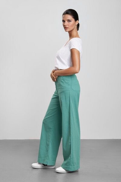 Feuervogl fv-FR:051 Wide Leg | High Waist | Cotton-Linen-Mix