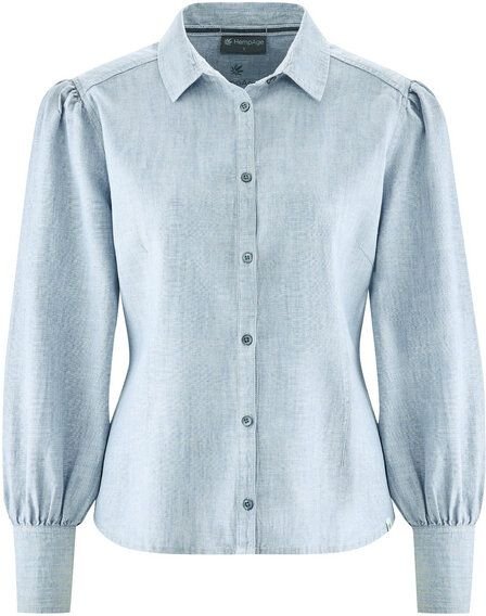 HempAge Moderne Manschettenbluse Hanf/Biobaumwolle