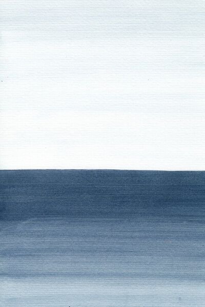 Photocircle Poster / Leinwandbild - Ocean Watercolor Painting No.1