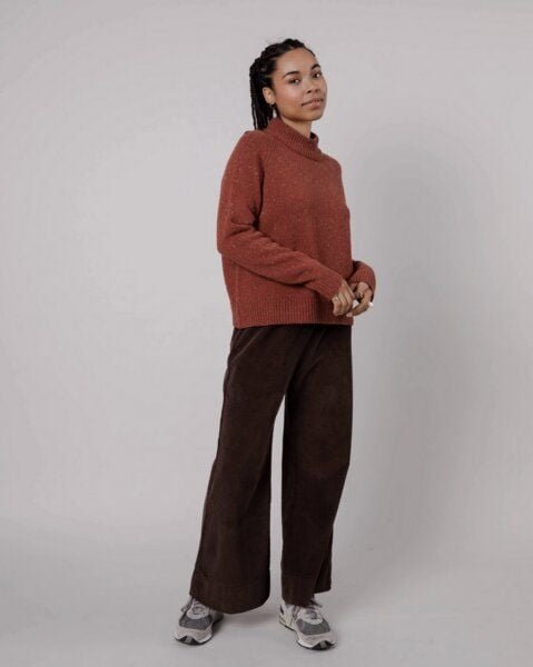 Thumbnail - Brava Fabrics Perkins Wool Cropped Sweater Spice