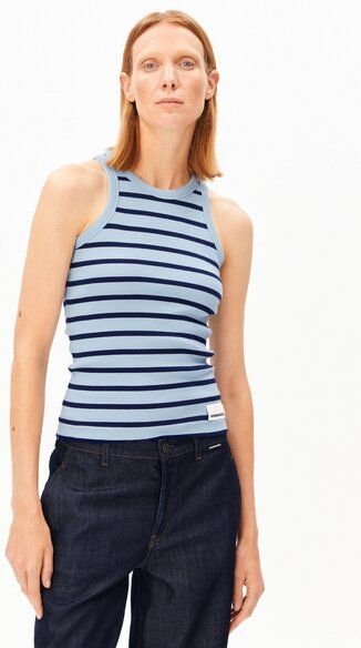 ARMEDANGELS KANITAA STRIPES Damen Ripp-Top aus Bio-Baumwoll Mix