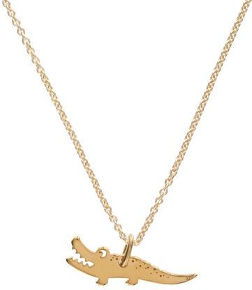 BELLYBIRD Jewellery Kinderkette - kleines Krokodil, Anhänger/ Silber/ Silber vergoldet