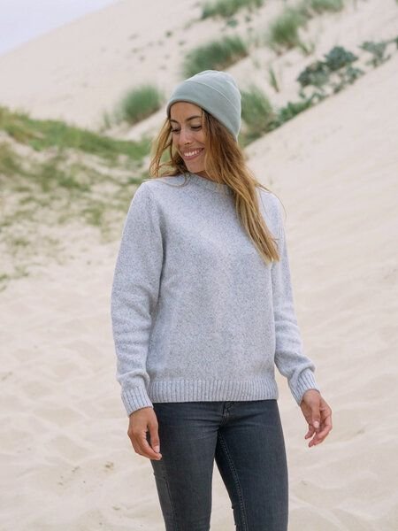 FUXBAU Frauen Merino Strickpullover