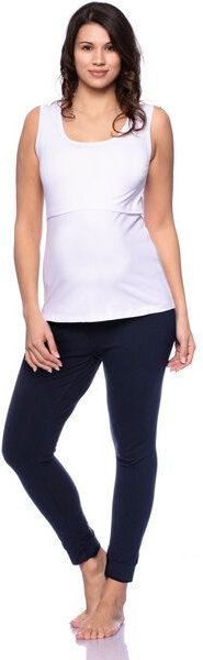 Milchshake ELINA 2tlg. Lounge Umstands- und Still-Pyjama Set ärmellos aus Bio Baumwolle