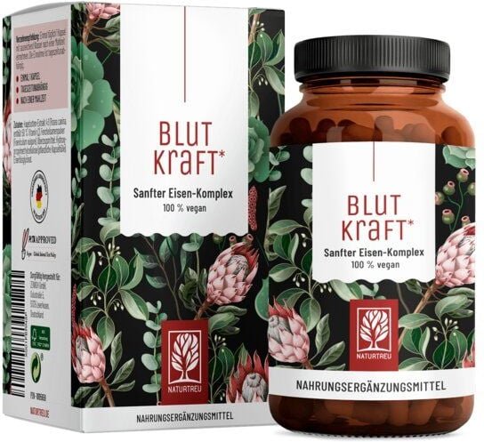 Eisen Fenchel Vitamin C 120 vegane Kapseln Blutkraft Naturtreu®
