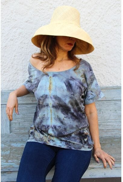 B.e Quality Naturdruck - Einheitsgröße - Kurzärmliges Maxi-T-Shirt, Bio-Pima Baumwolle