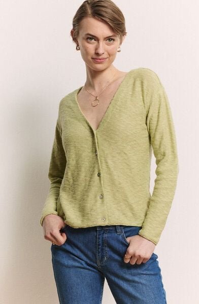 TRANQUILLO Strickjacke Ronjaa Slub Strick GOTS (1250003)