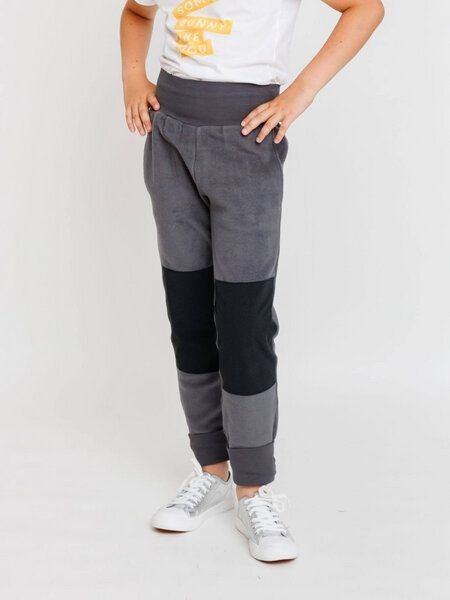 Babbily Verstellbare Fleece Hose mit robustem Knie - 100% Bio-Baumwolle