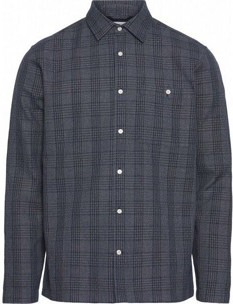 KnowledgeCotton Apparel Long Sleeve Checked Heavy Shirt