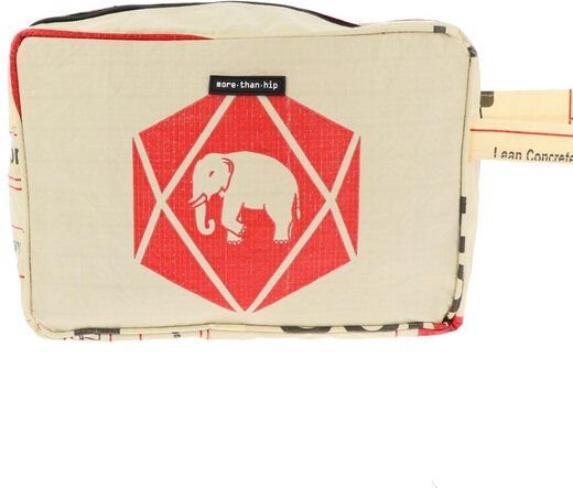 MoreThanHip Kulturbeutel aus recyceltem Zement- oder Fischfuttersack - Yindee