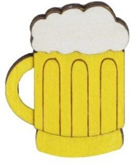 BeWooden Holzbrosche Beer Brooch – Handgefertigter Schmuck aus Holz