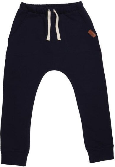 Kinder Jogginghose GOTS zertifiziert, Bio-Baumwolle, navy, weich, elastischer Bund, bequem – Walkiddy