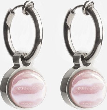 ALEXASCHA Silber Clip Creolen mit Anhänger | Mix & Match