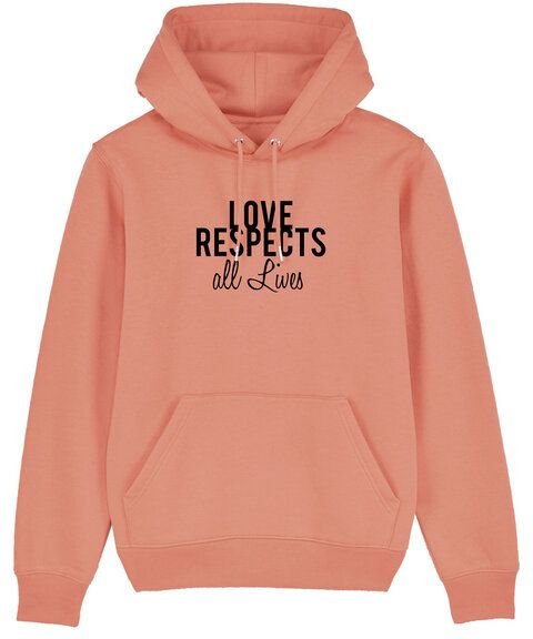 Human Family Bio Unisex Hoodie "Love - Respects"