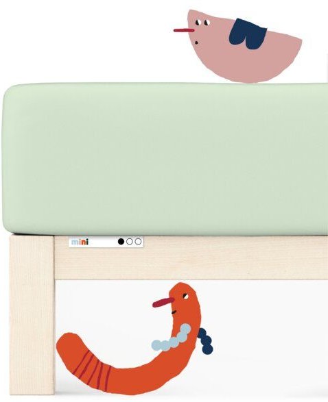 Schlafgut Kinderspannbettlaken Casual Mini - 100% Biobaumwolle - Matratzenhöhe bis 15cm