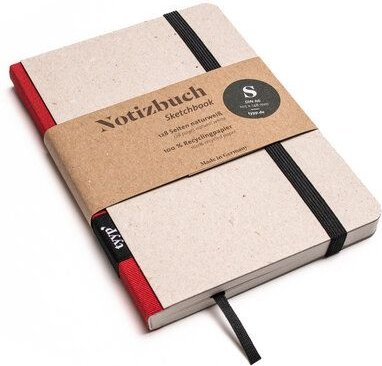 tyyp Nachhaltiges Design-Notizbuch A6 aus 100 % Recyclingpapier „Klassik - Recycling Öko“
