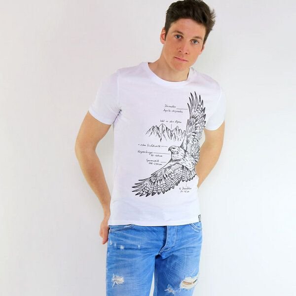 GARY MASH Shirt Eagle aus Biobaumwolle Weiß