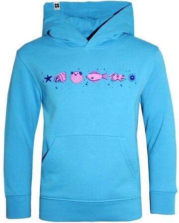 Thumbnail - FÄDD Kinder Unisex Hoodie aus Bio-Baumwolle "Fischgedöns (Kidz)" Hellblau