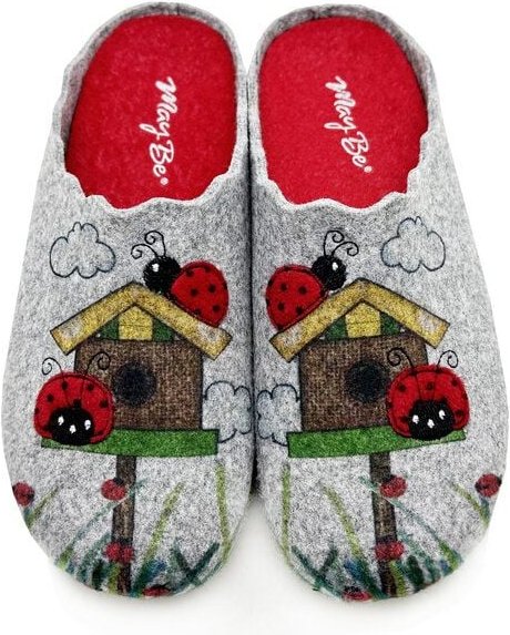 Vegane Schuhe "MayBe ® Lady Bug's House" aus recycelten PET Flaschen, fair produziert