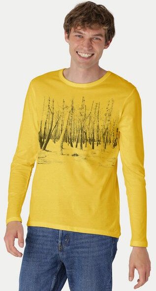 Peaces.bio - handbedruckte Biomode Herren Langarmshirt Woodland