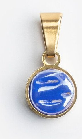 ALEXASCHA Kettenanhänger aus Glas | Mix & Match Charms | Gold