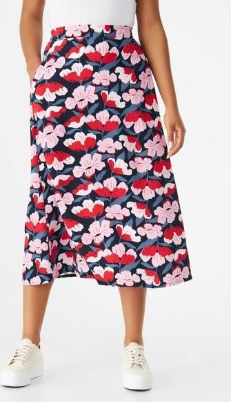 Givn Berlin Midirock GBVANA aus LENZING ECOVERO mit halb elastischem Bund