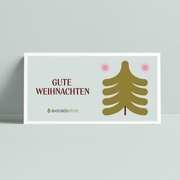 Avocado Store Wunschbetrag Gutschein als druckfähige PDF per E-Mail ab 10€ - Gute Weihnachten