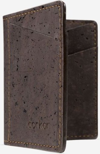 corkor Kork Karten-Portemonnaie mit Kleingeld-Fach