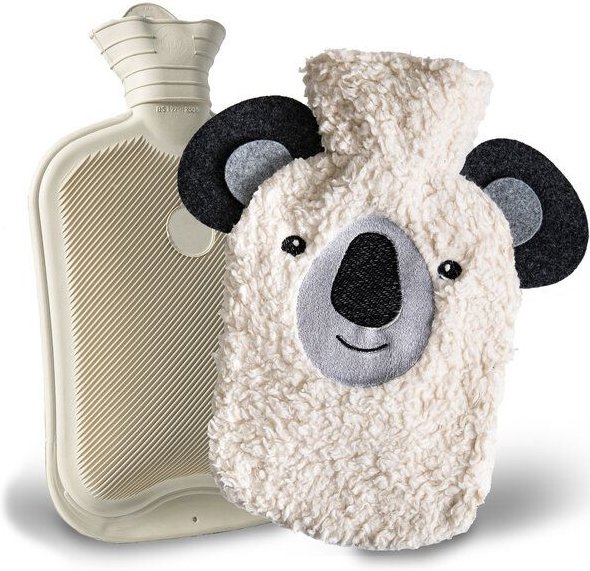 easy and green Kuschel Wärmflasche Tier aus extra weicher Bio-Baumwolle 0,8 Liter