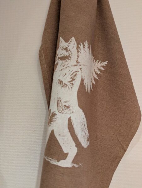Fischer & See Fuchs und Tanne - Geschirrtuch 100% recycelt