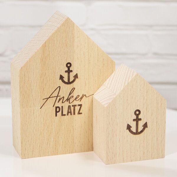 Bow & Hummingbird 2er Set Deko-Holzhäuschen Ankerplatz